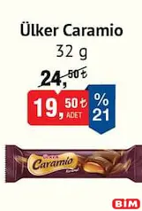 ÜLKER CARAMİO ÇİKOLATA 32 G fiyat ve kampanya bilgisi